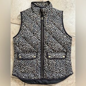 J. CREW Cheetah Print Vest